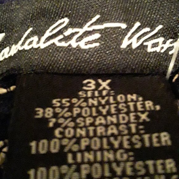 LONG DRESS WOMEN'S SIZE 3X BLACK AND BEIGE - Picture 3 of 4